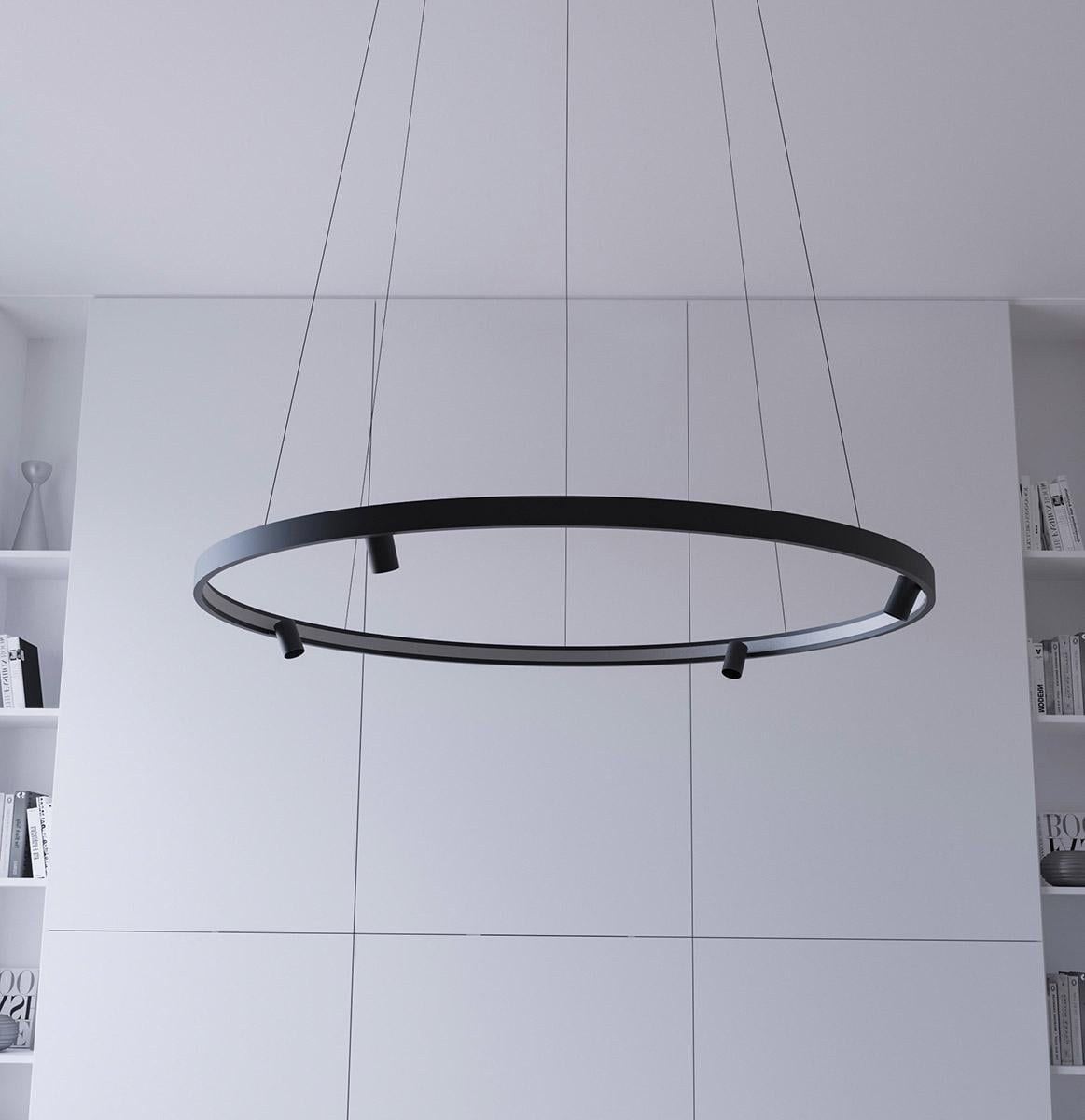 Люстра MJ-Light Loop D740 4000K BK (12031)