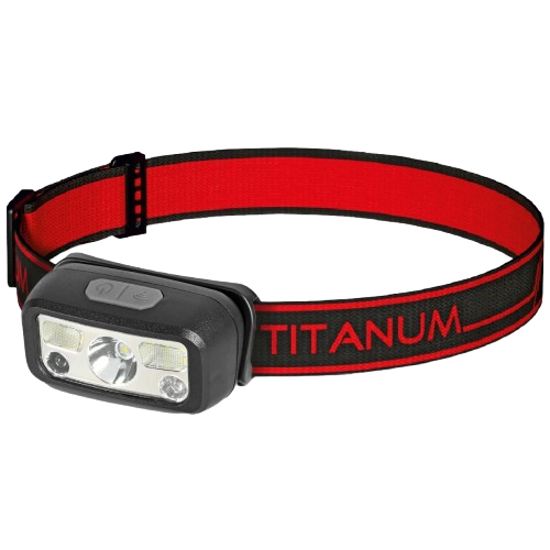 Фонарик налобный Titanum TLF-H07 светодиодный 80Lm 11000/8000K 400 mAh IPX3 Черный (33148702)