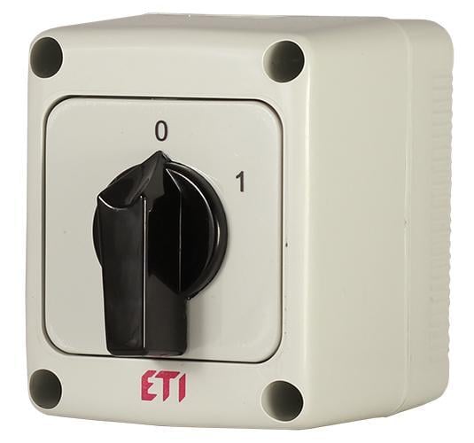 Переключатель пакетный ETI CS 25 91 PN 0-1 2Р 25А 480V в корпусе (4773160)