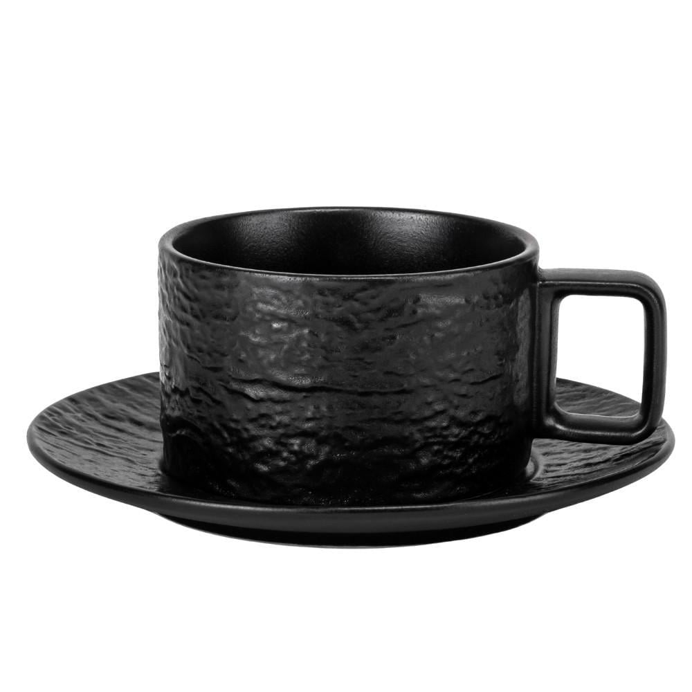 Чашка с блюдцем Elisey Бархат Черный (9182-025)