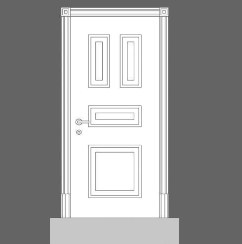 Панель дверная Orac Decor D504 - фото 2