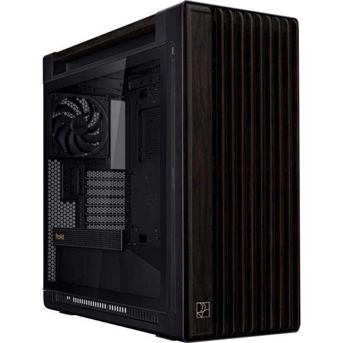Корпус для ПК Asus ProArt PA602 Mid Tower no PSU E-ATX Wood Edition Tempered Glass Black (90DC00J0-B09010)