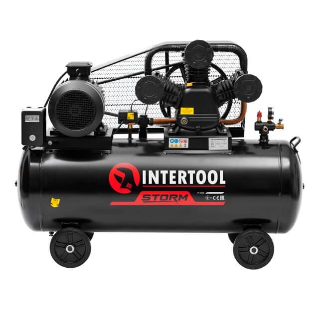 Компресор Intertool PT-0040 200 л 75 кВт 380 В 10 aтм 1050 л/хв. 3 циліндри - фото 2