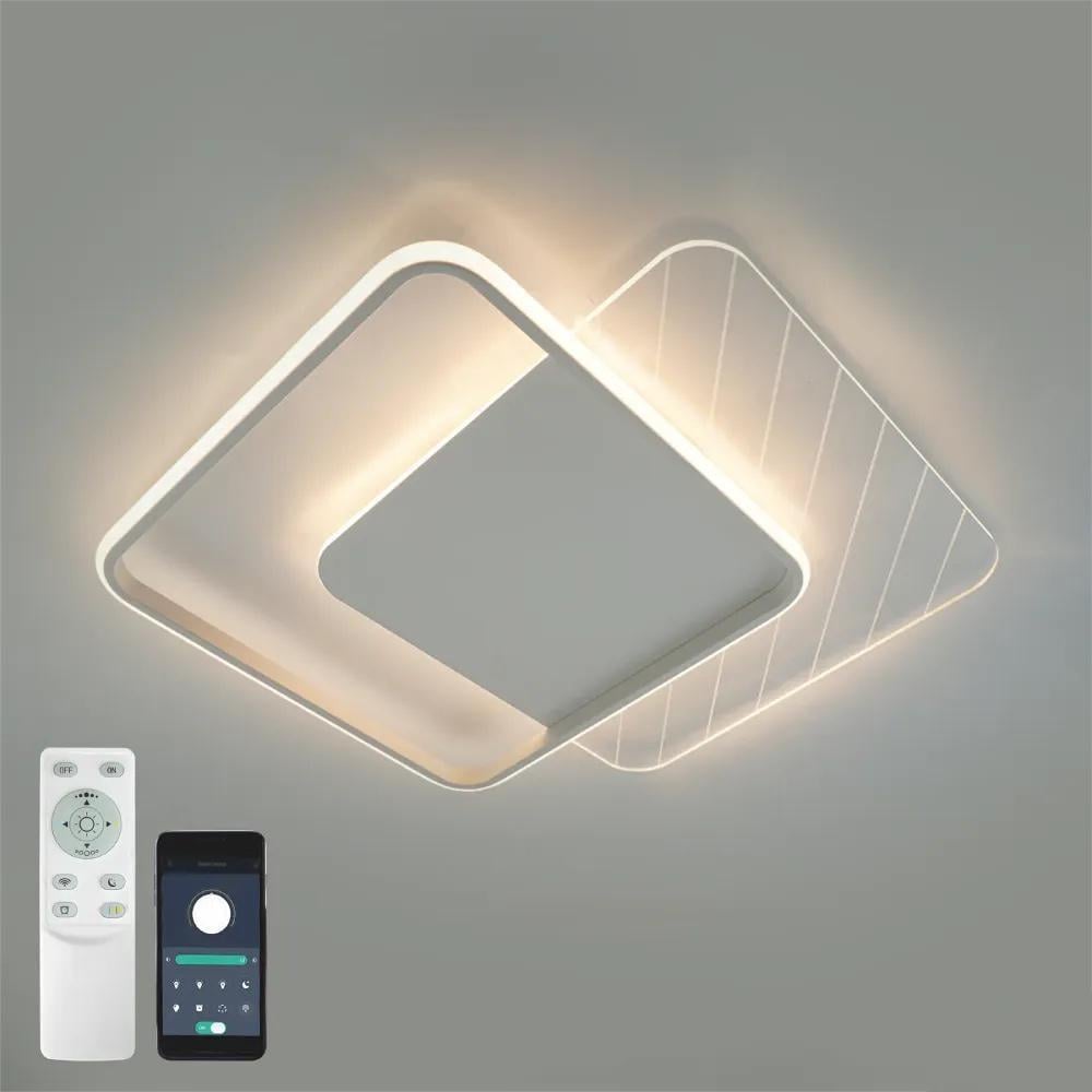 Люстра світлодіодна ESLLSE AMATO 60W/2S/APP/505x505x52/220V/IP20 White/Clear (27712907) - фото 2