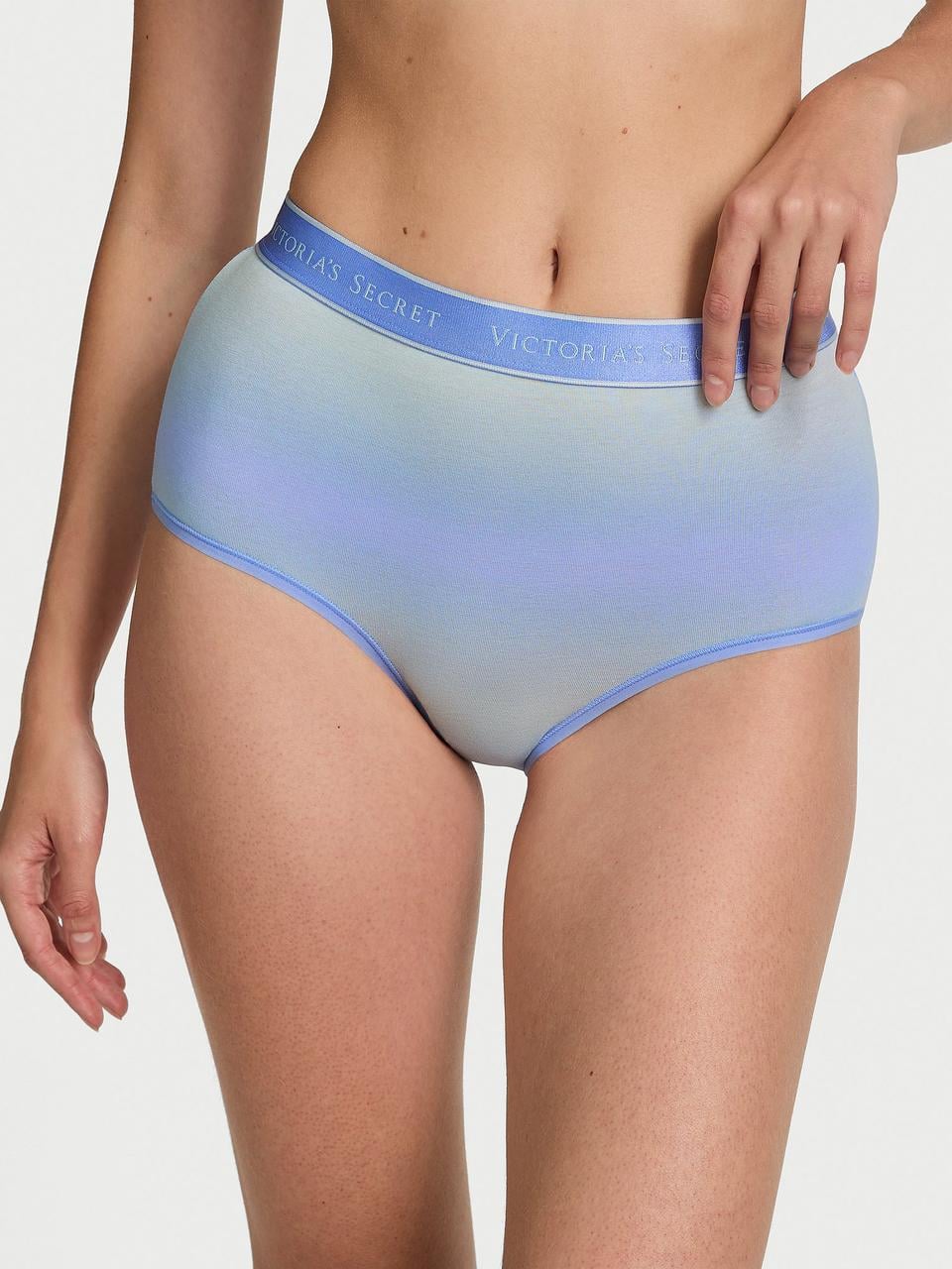 Трусики женские Victoria's Secret Cotton Modern Brief XS Голубой (2126439128956)