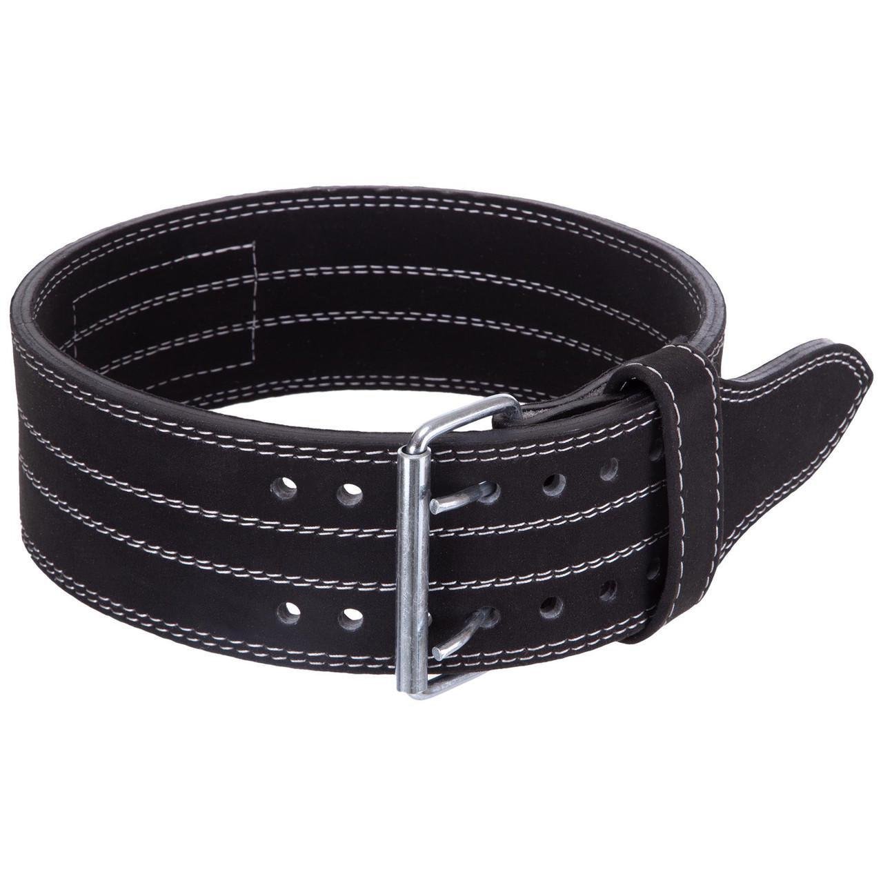 Пояс для пауэрлифтинга кожаный Zelart SB-165150 XS-XXL 10 см Черный (2595343510)