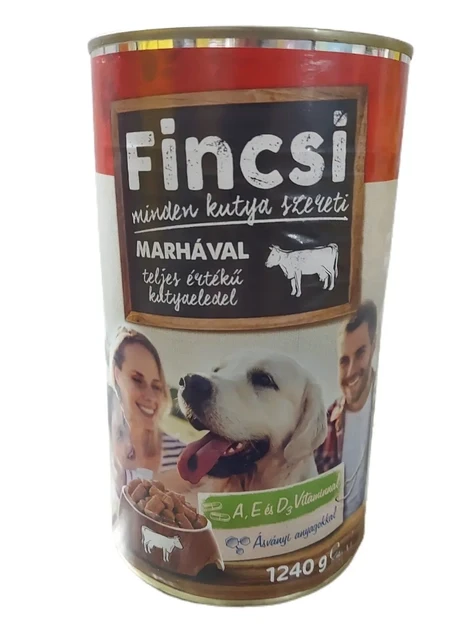 Влажный корм Fincsi говядина 1240 г