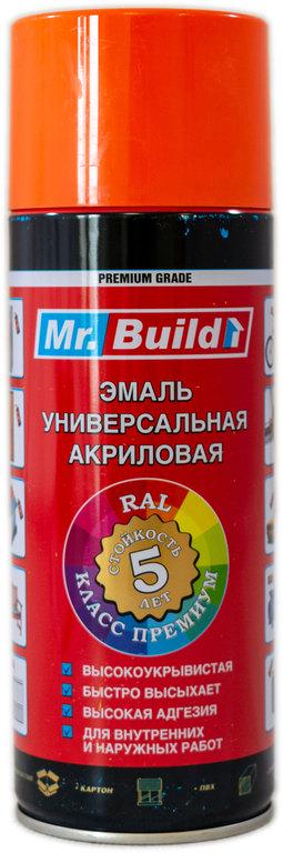 Фарба емалева Mr. Build акрилова 400 мл 2004 Помаранчевий (000027491)