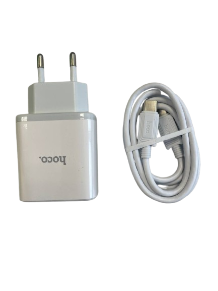 Зарядное устройство для телефонов Hoco C105A 20W 2в1 с USB-Type-C (000580620)