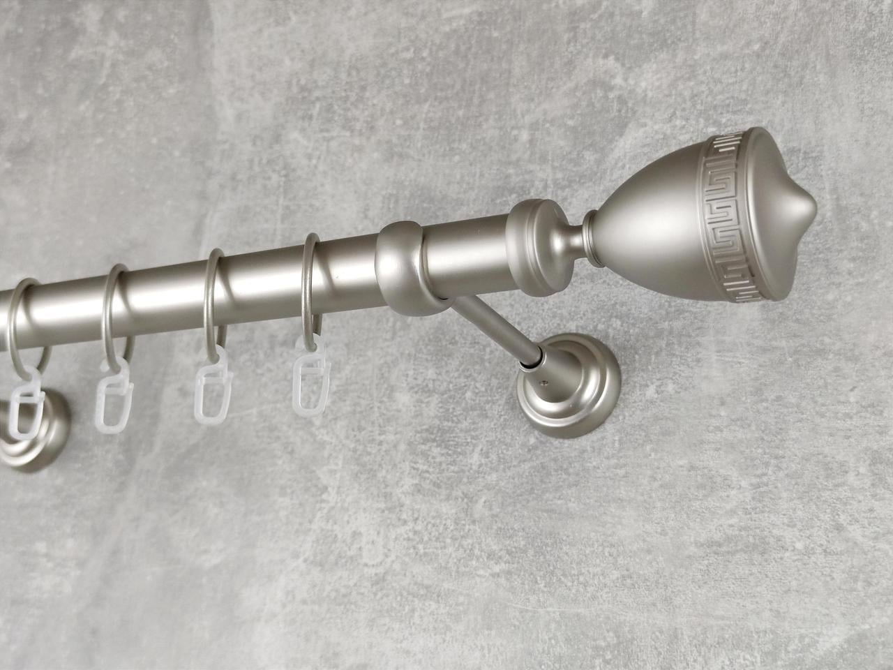 Карниз MStyle металлический для штор однорядный Афина 25 мм гладкий 200 см Сатин (5013189)