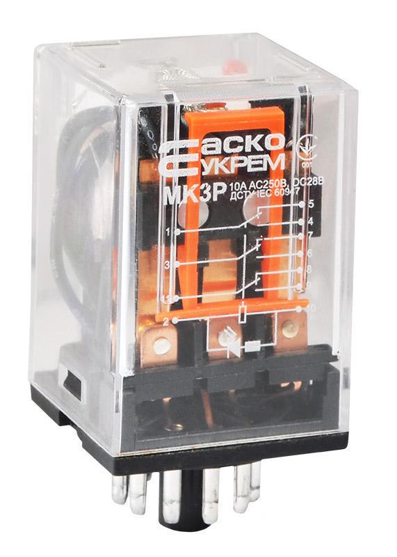 Реле промежуточное АСКО-Укрем 10А 3к 110V AC МK3P (A0090010017)