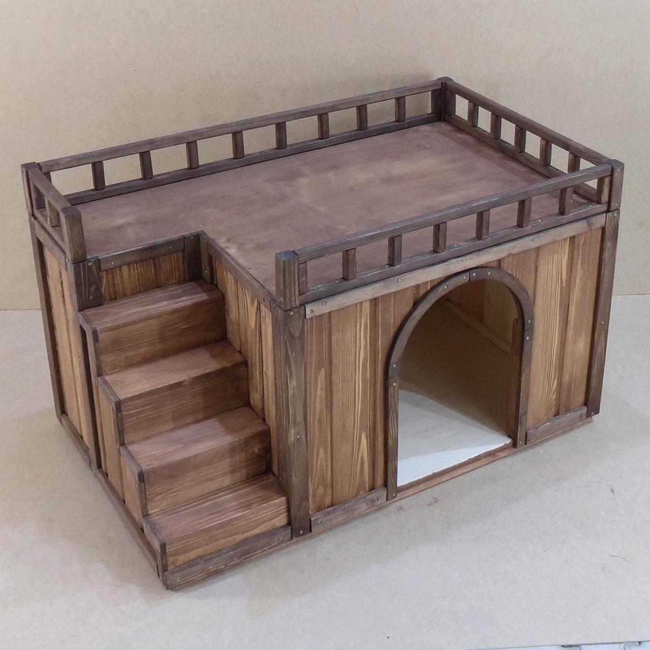 Будка для собаки з дерева Галіко Капучино (БДК-001209) - фото 3 Будка для собаки з дерева Галіко Капучино (БДК-001209) - фото 3