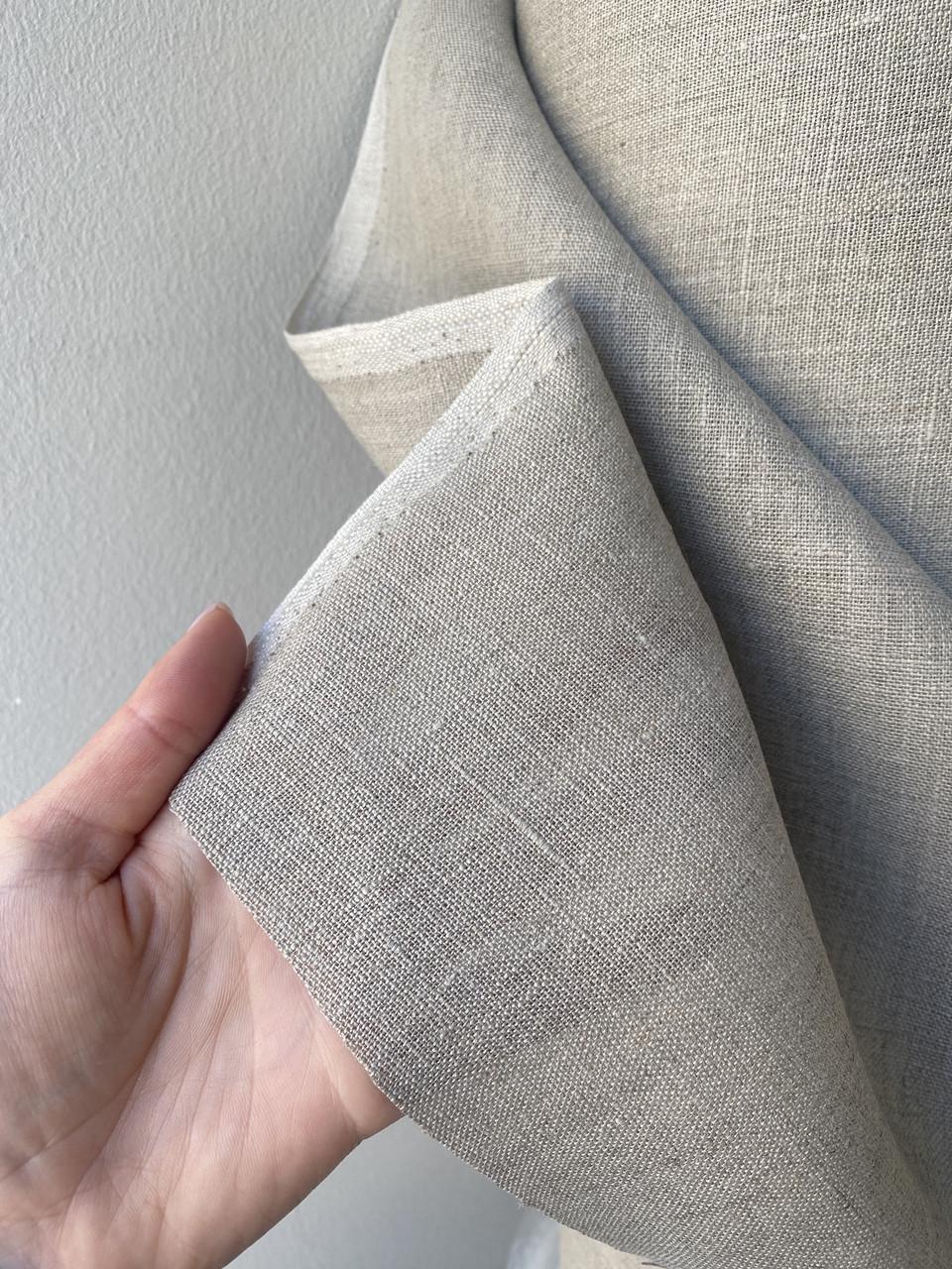 Ткань скатертная LINEN PLUS льняная некрашеная 155 см 330 Серый - фото 2 Ткань скатертная LINEN PLUS льняная некрашеная 155 см 330 Серый - фото 2