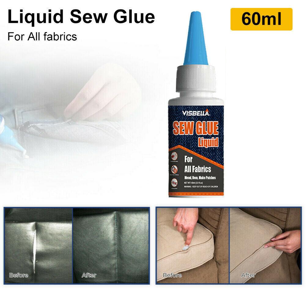 Клей для одежды Visbella Sew Glue Liquid 60 мл Белый (1008721-Other) - фото 6