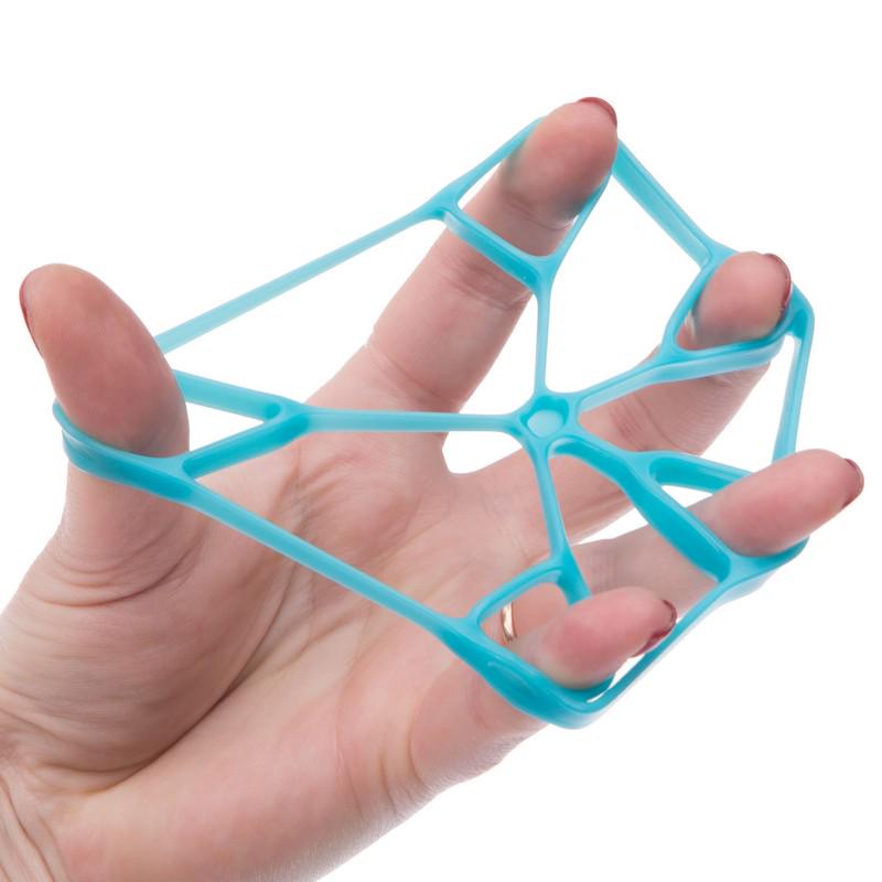Эспандер-тренажер для пальцев силиконовый JELLO нагрузка 5 кг Голубой (FI-1784) - фото 4