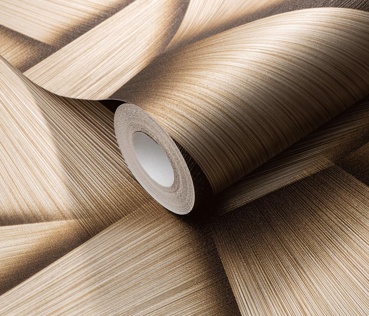 Обои флизелиновые Erismann Spotlight 12197-30 винил горячего тиснения 1,06х10,05 м Золотой