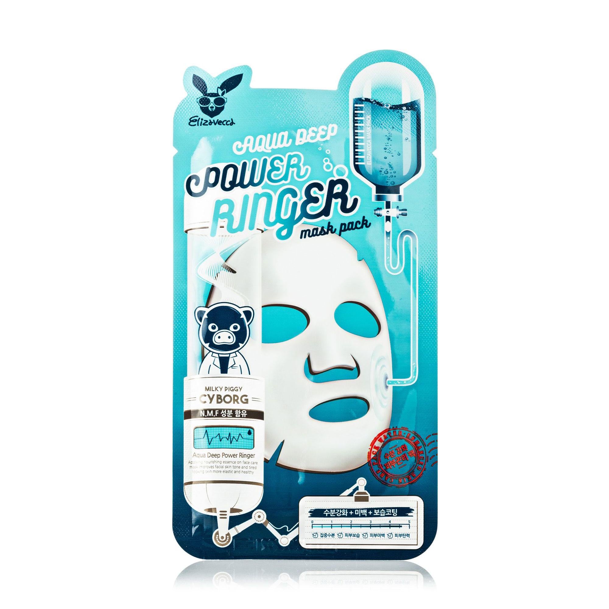 Маска увлажняющая для сухой кожи Elizavecca Aqua Deep Power Ringer Mask 23 мл
