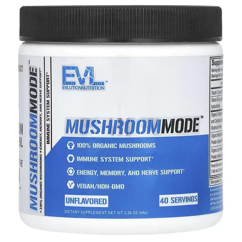 Грибной комплекс Evlution Nutrition Mushroom Mode Unflavored Unflavored 64 g