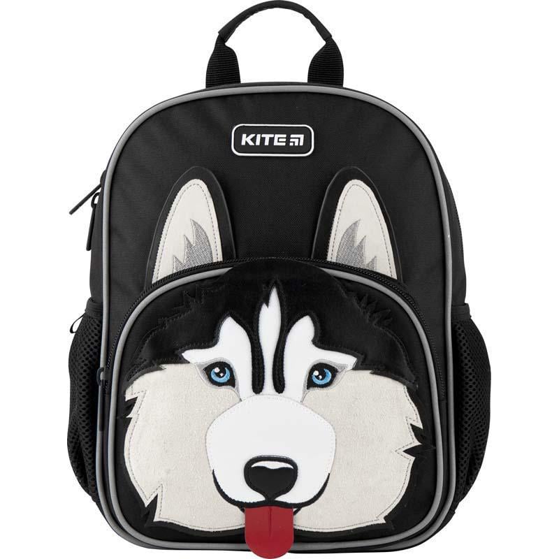 Рюкзак дитячий з вушками KITE Husky 29x21x9,5 см 6-15 л Чорний (K20-549XS-2)