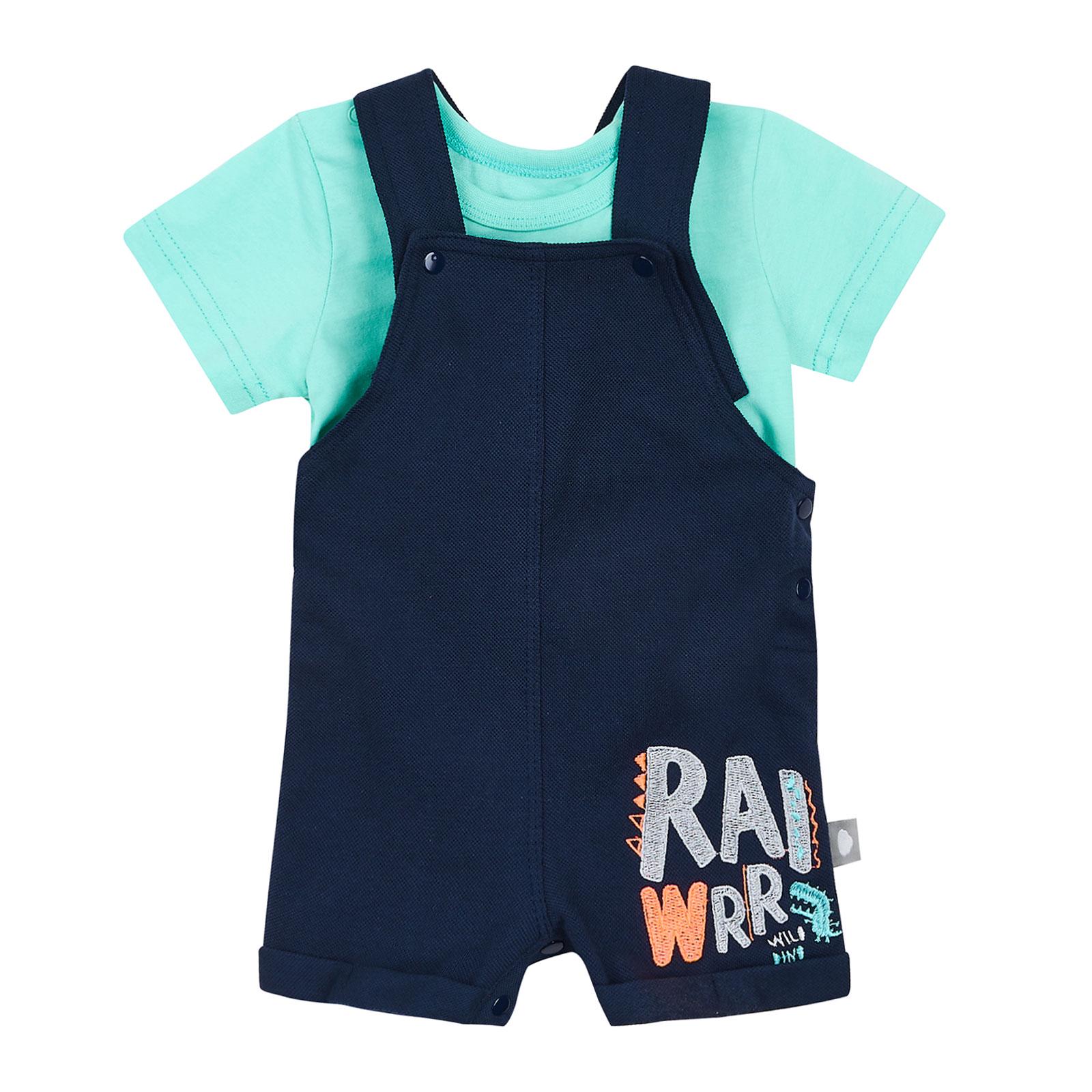 Комплект детский ЛяЛя с полукомбинезоном и футболкой 86 см (К3КЛ010)