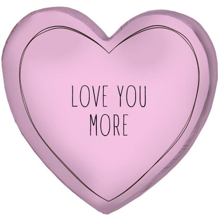Подушка Love you more 3D сердце Подушка Love you more 3D сердце