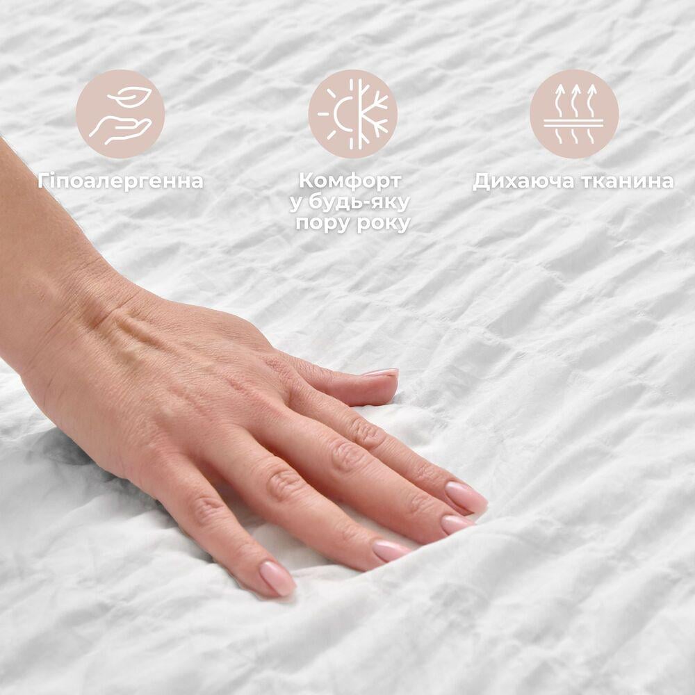 Комплект постельного белья евро IDEIA Cloud Dream жатка подарочная упаковка Белый (26357) - фото 5 Комплект постельного белья евро IDEIA Cloud Dream жатка подарочная упаковка Белый (26357) - фото 5