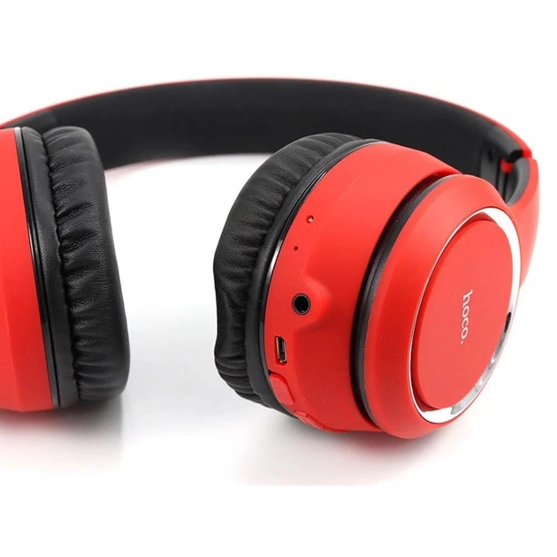 Беспроводные наушники HOCO W28 Cat Ear Wireless Headphones Bluetooth Red (000120) - фото 6