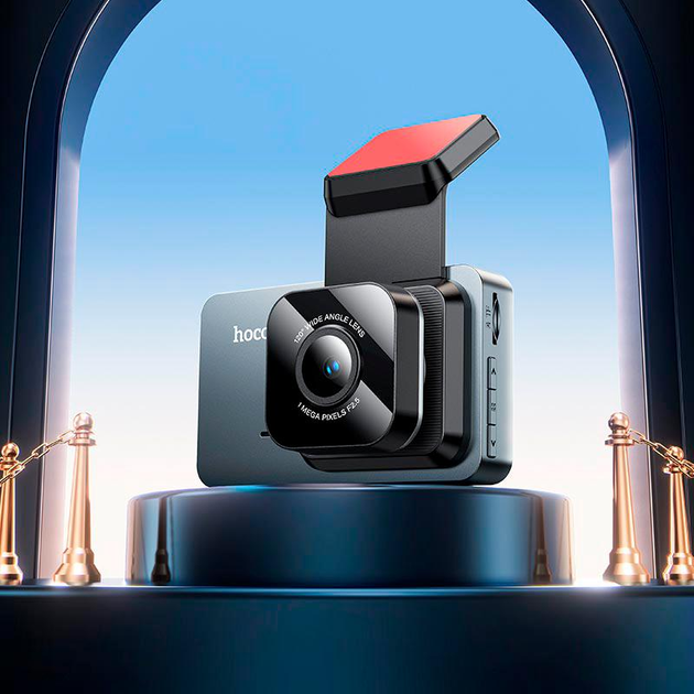 Видеорегистратор автомобильный Hoco DV9 720P/30fps с 3" IPS дисплеем, угол обзора 120° 64 GB Черный - фото 6 Видеорегистратор автомобильный Hoco DV9 720P/30fps с 3" IPS дисплеем, угол обзора 120° 64 GB Черный - фото 6