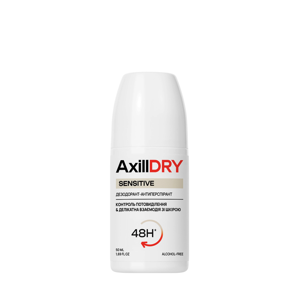 Антиперспирант шариковый для чувствительной кожи AxillDRY Sensitive 48 ч