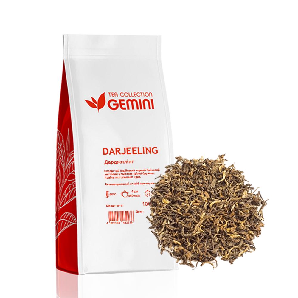 Чай листовий Gemini Darjeeling Black Дарджилінг Блек 100 г (372)