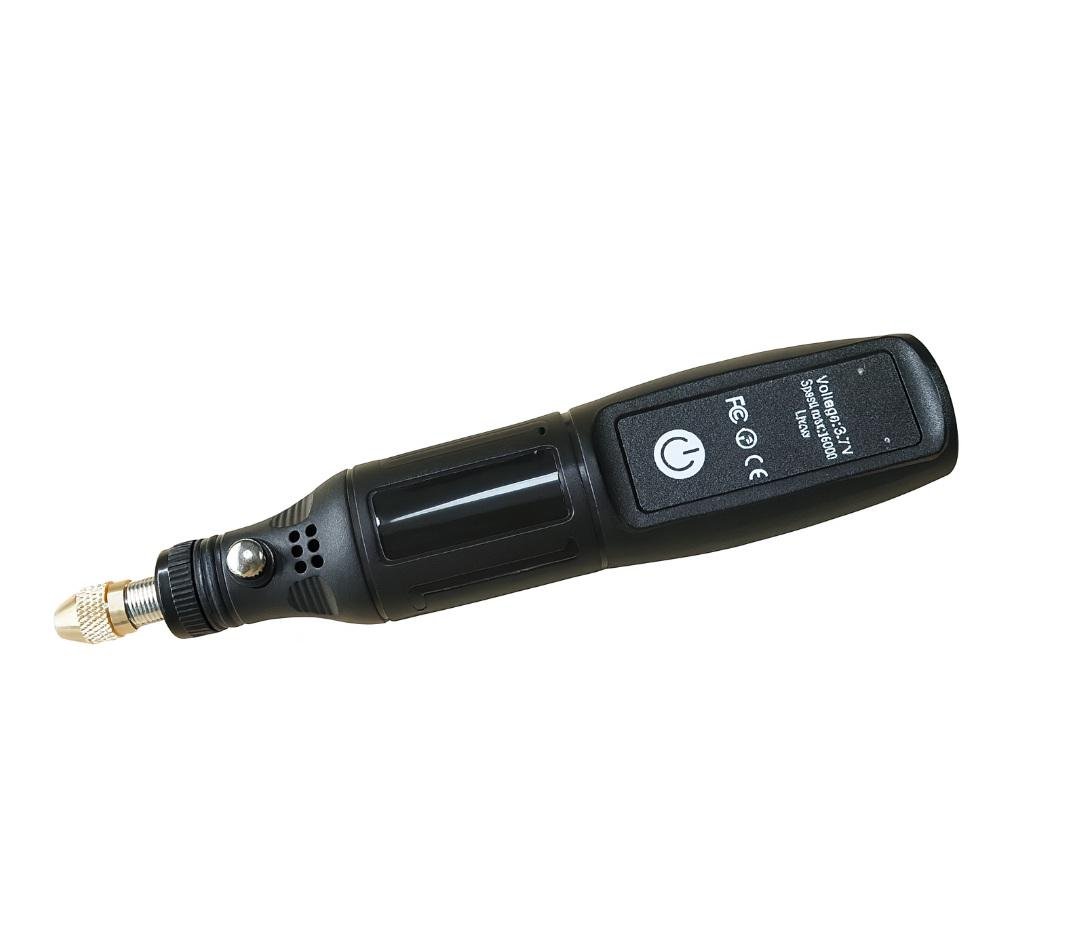 Гравер мини 24 насадки Type-C 3,7V Li-Ion 400 mAh 16000rpm Black (d9047fa9)
