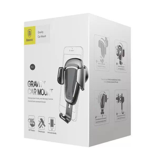 Автомобильный держатель для телефона BASEUS Gravity Car Mount Black (SUYL-01) - фото 9 Автомобильный держатель для телефона BASEUS Gravity Car Mount Black (SUYL-01) - фото 9