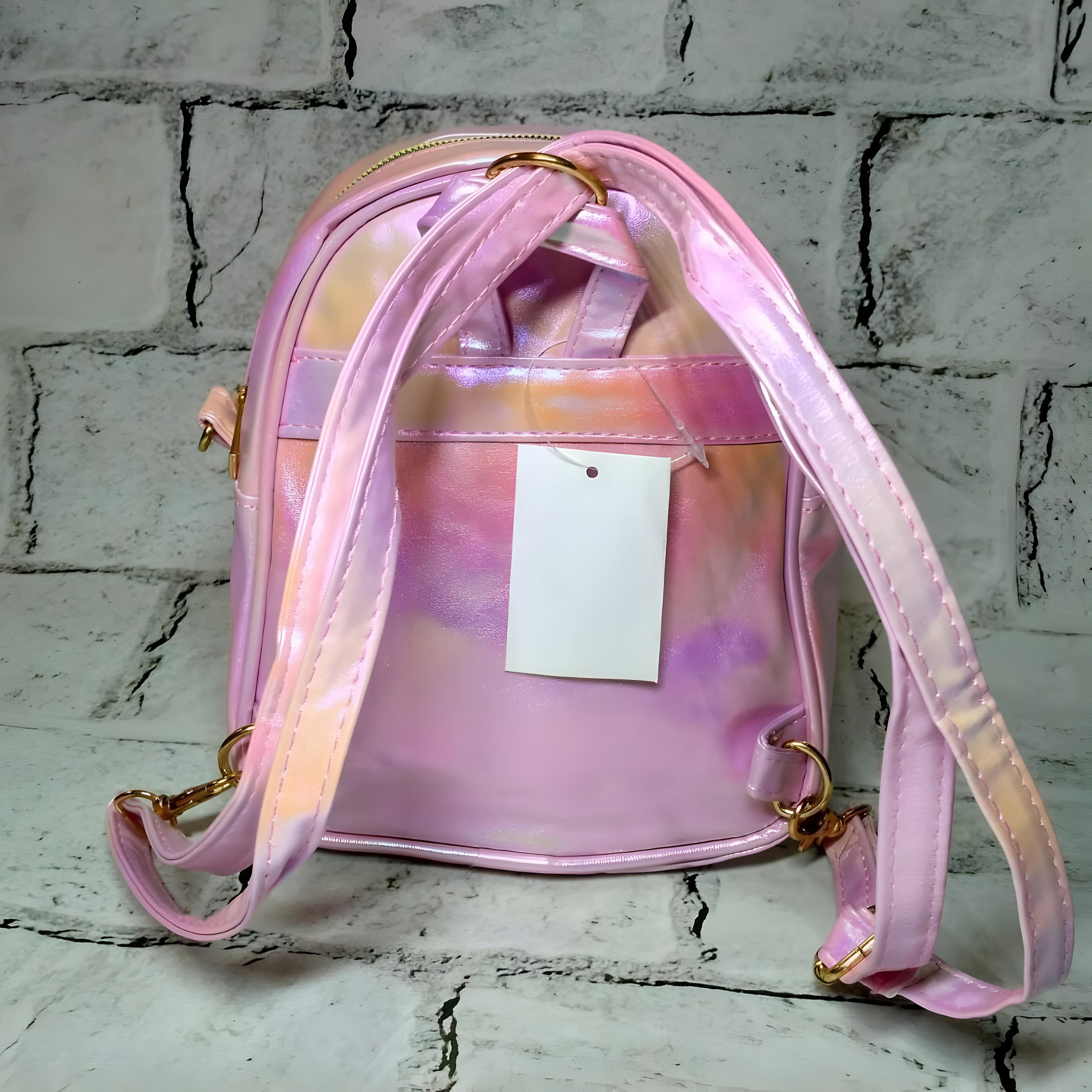 Детский рюкзак с пайетками Розовый (24-485) - фото 4 Детский рюкзак с пайетками Розовый (24-485) - фото 4