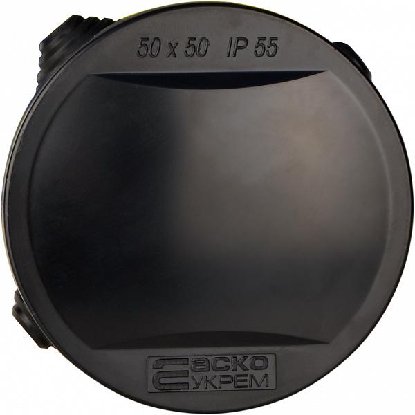 Распределительная коробка АСКО Uatmo Jet Black наружная 4 герметичных ввода IP55 PS 50х50 мм Черный (A0150170036) - фото 3