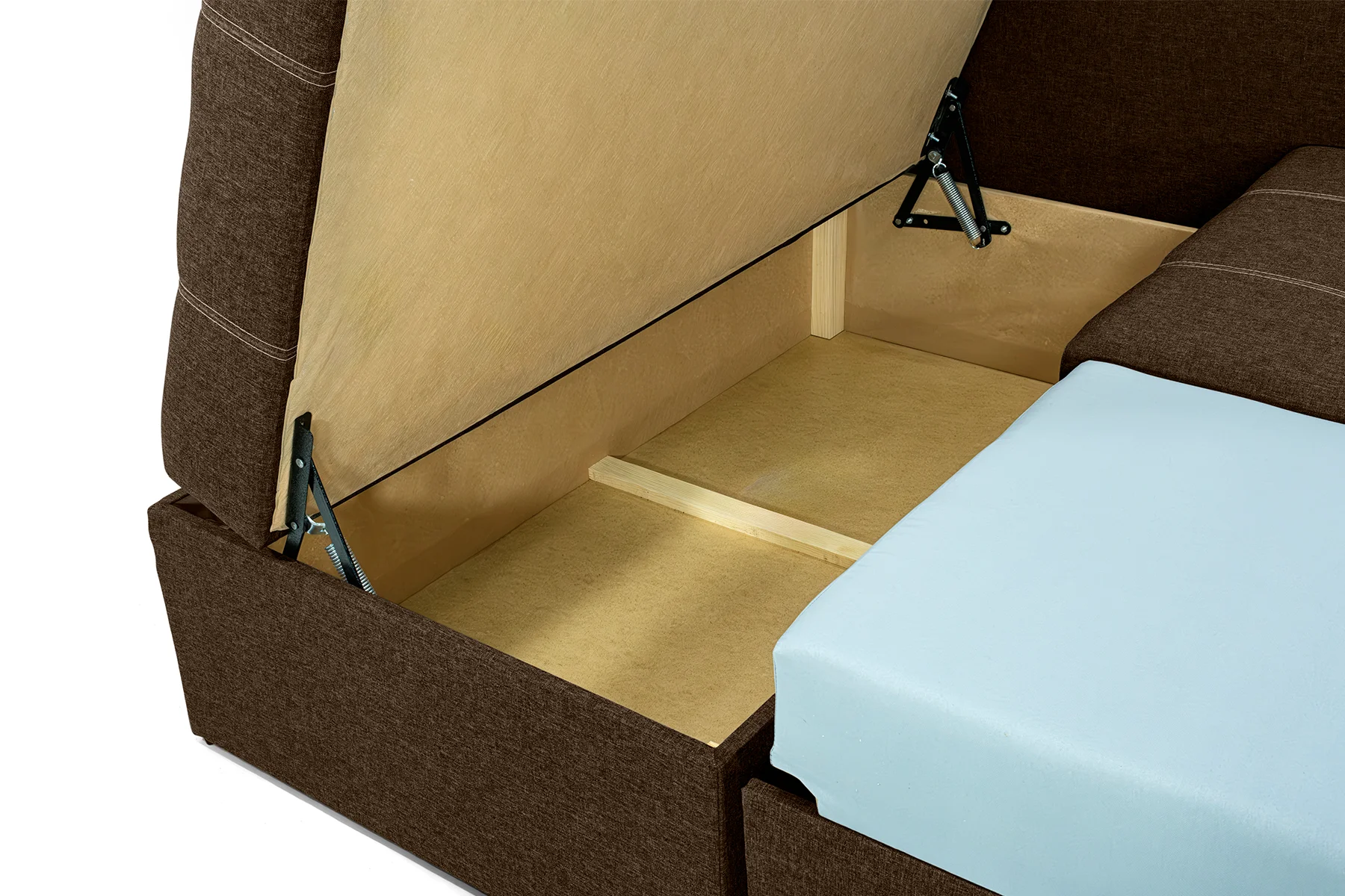 Диван угловой Франклин 225х165 см Коричневый (28118879) - фото 7