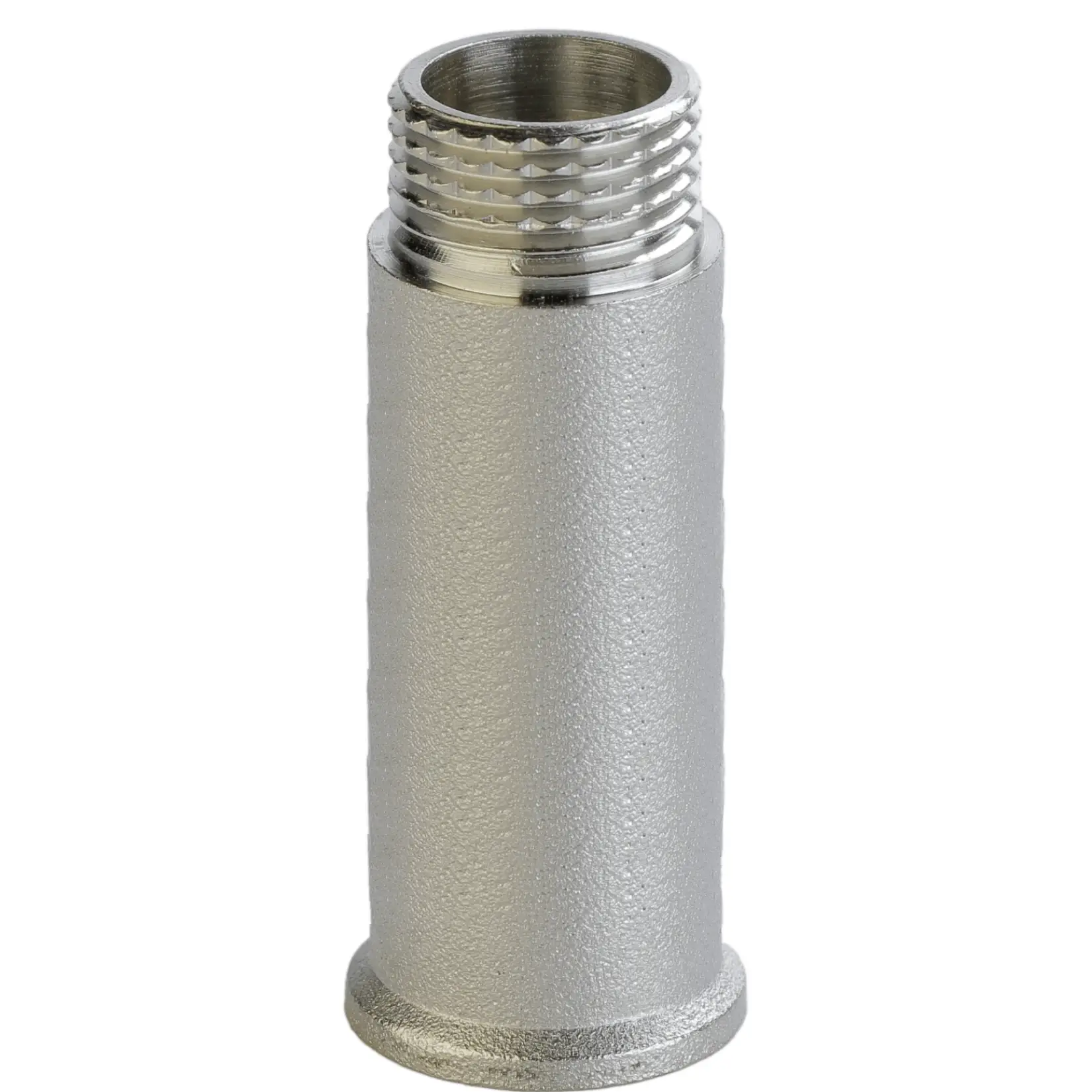 Удлинитель никелированный VA штампованный с буртом 1/2”х40 мм (А3506Анк) Удлинитель никелированный VA штампованный с буртом 1/2”х40 мм (А3506Анк)