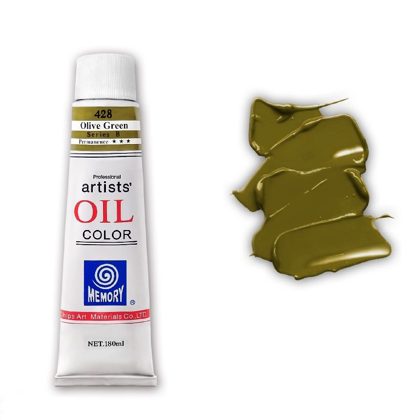 Краска масляная Memory professional 180 мл Оливковый