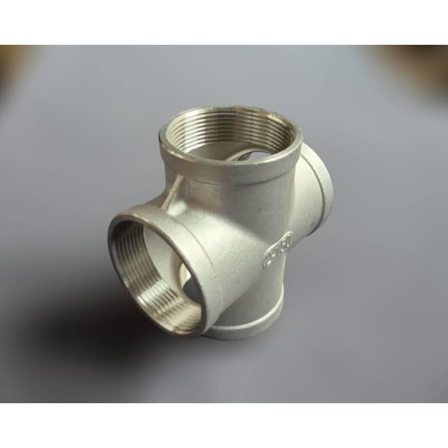 Крестовина муфтовая Ду50 нержавеющая сталь AISI304 ВР BSPP Class 150 90° 2" (29203307) - фото 13 Крестовина муфтовая Ду50 нержавеющая сталь AISI304 ВР BSPP Class 150 90° 2" (29203307) - фото 13