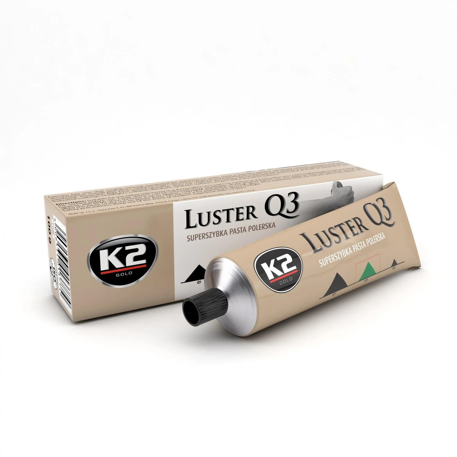 Паста для полірування кузова K2 Luster Q3 металік туба 100 г Зелений (L3100) Паста для полірування кузова K2 Luster Q3 металік туба 100 г Зелений (L3100)