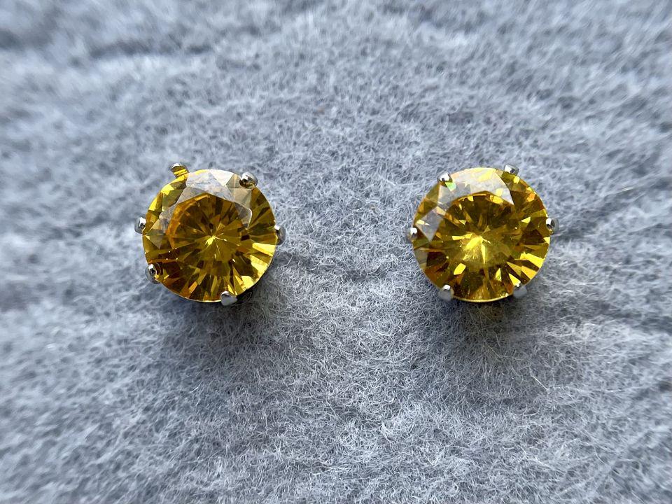 Серьги женские с фианитами