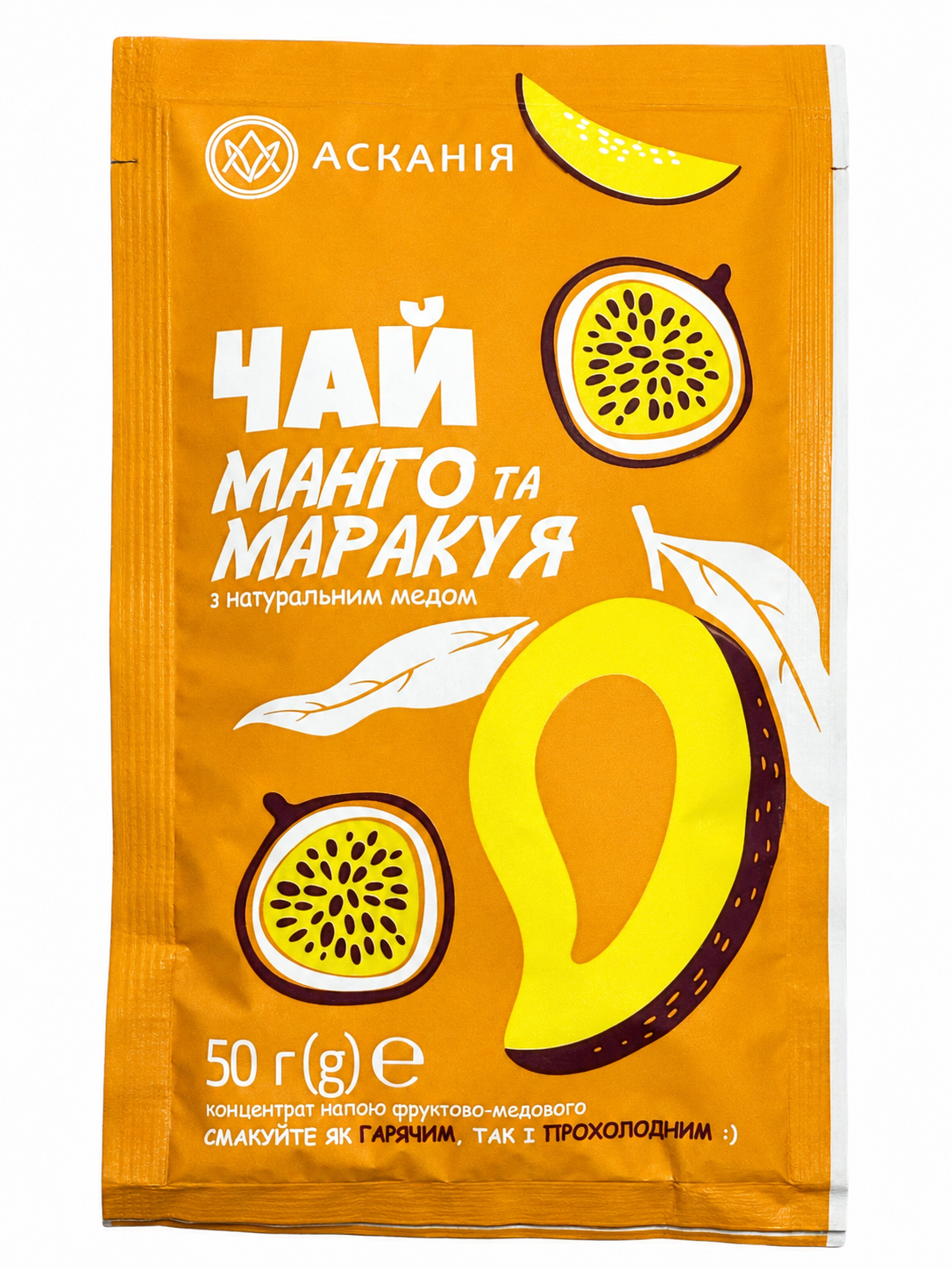 Чай Ascania концентрированный Манго и маракуя с натуральным медом 12 шт. (60953)
