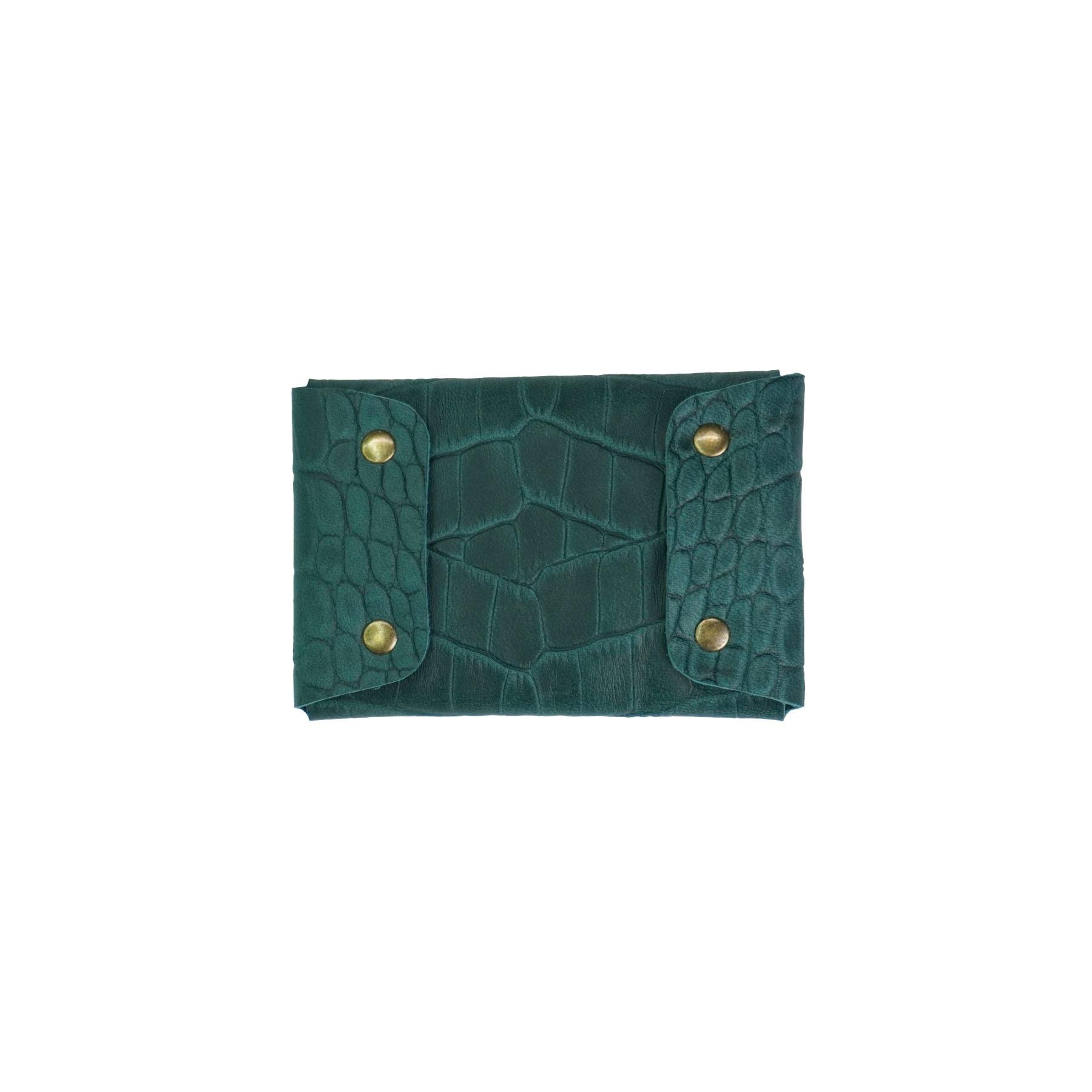 Кошелек кожаный Крокодил Mini-01 Опал - фото 5