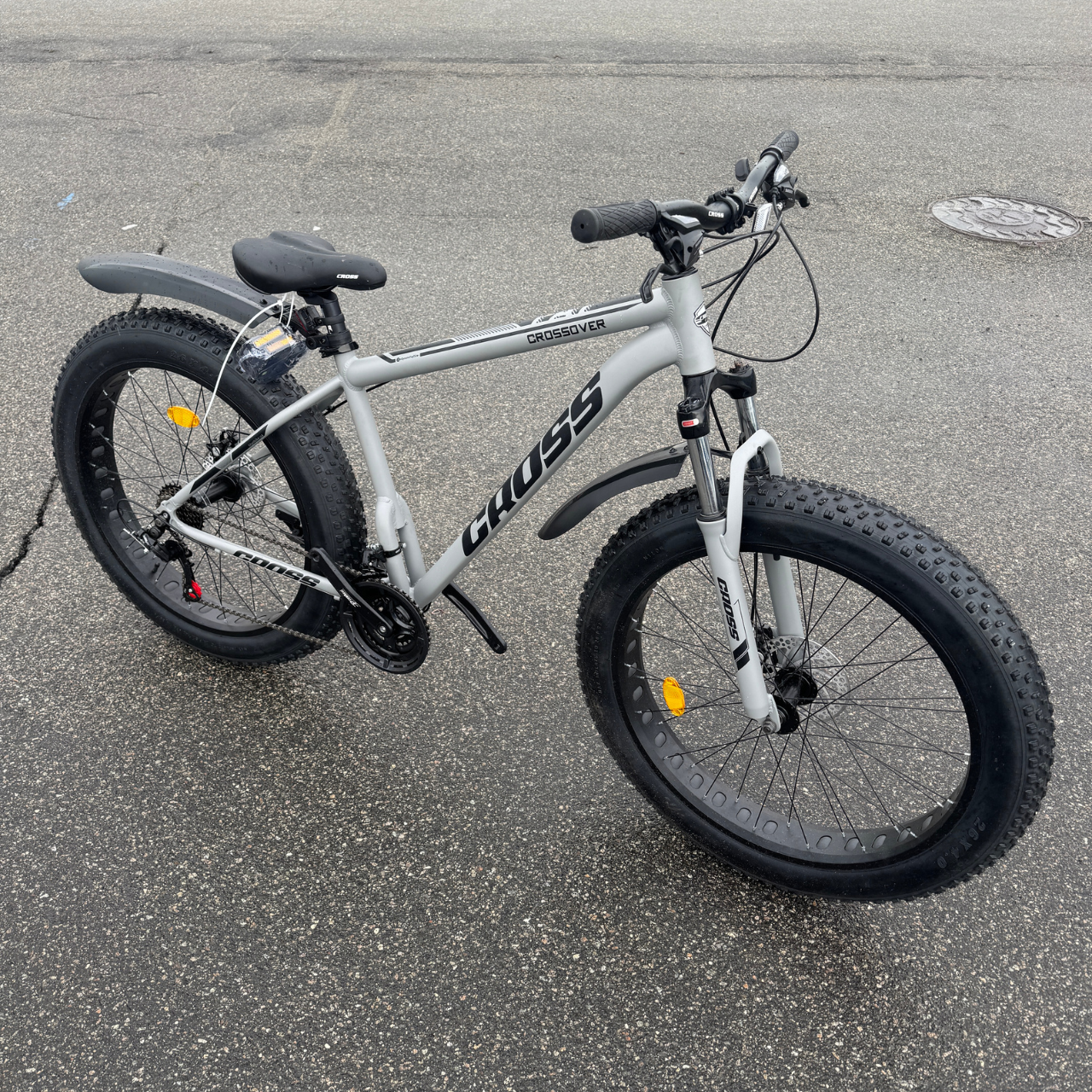 Фетбайк алюминиевый Cross Kayot 26/4,0" с амортизатором Shimano Серый (cb03b394)