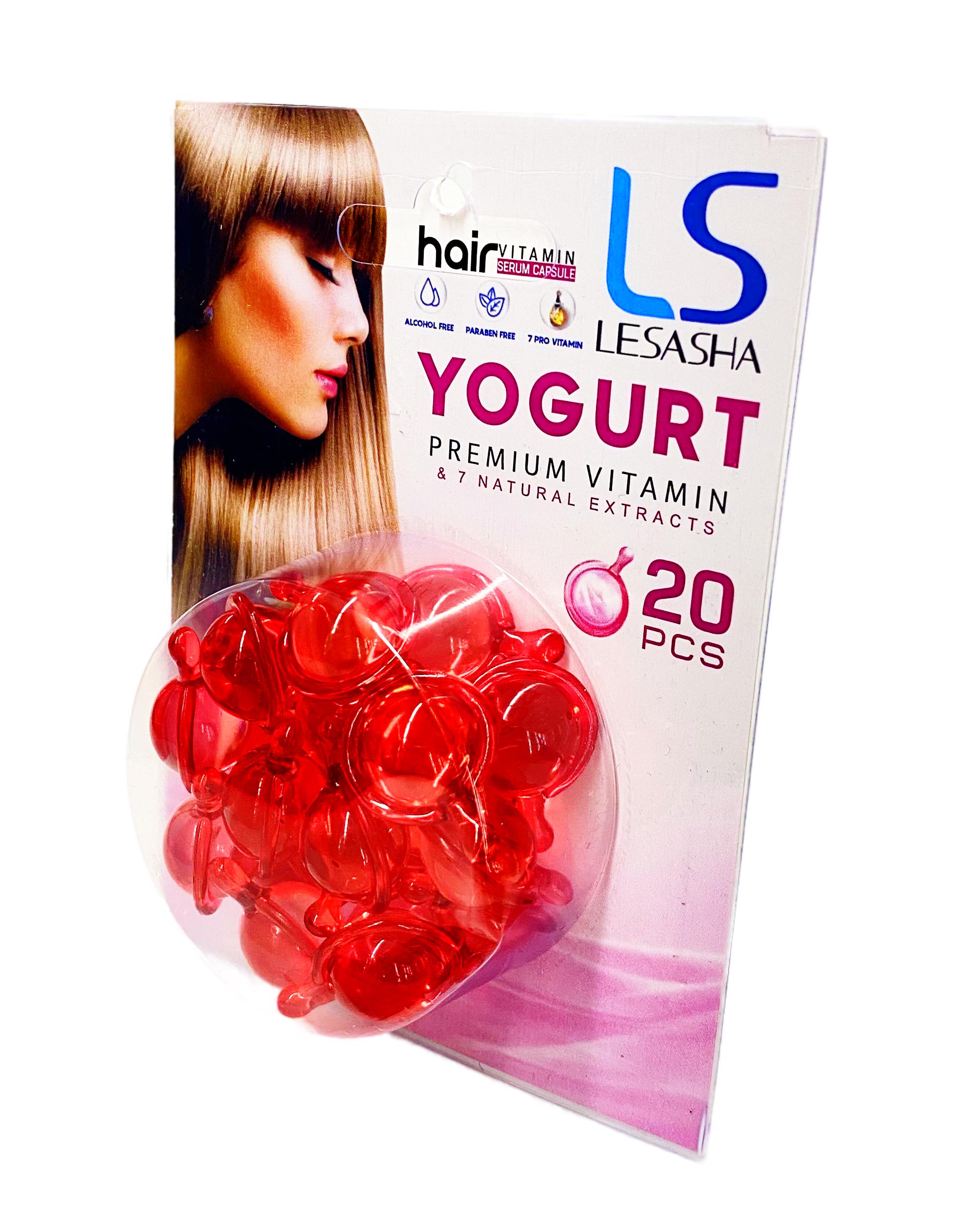 Капсули для волосся Lesasha Hair Serum Vitamin з йогуртом 20 шт. (88888)