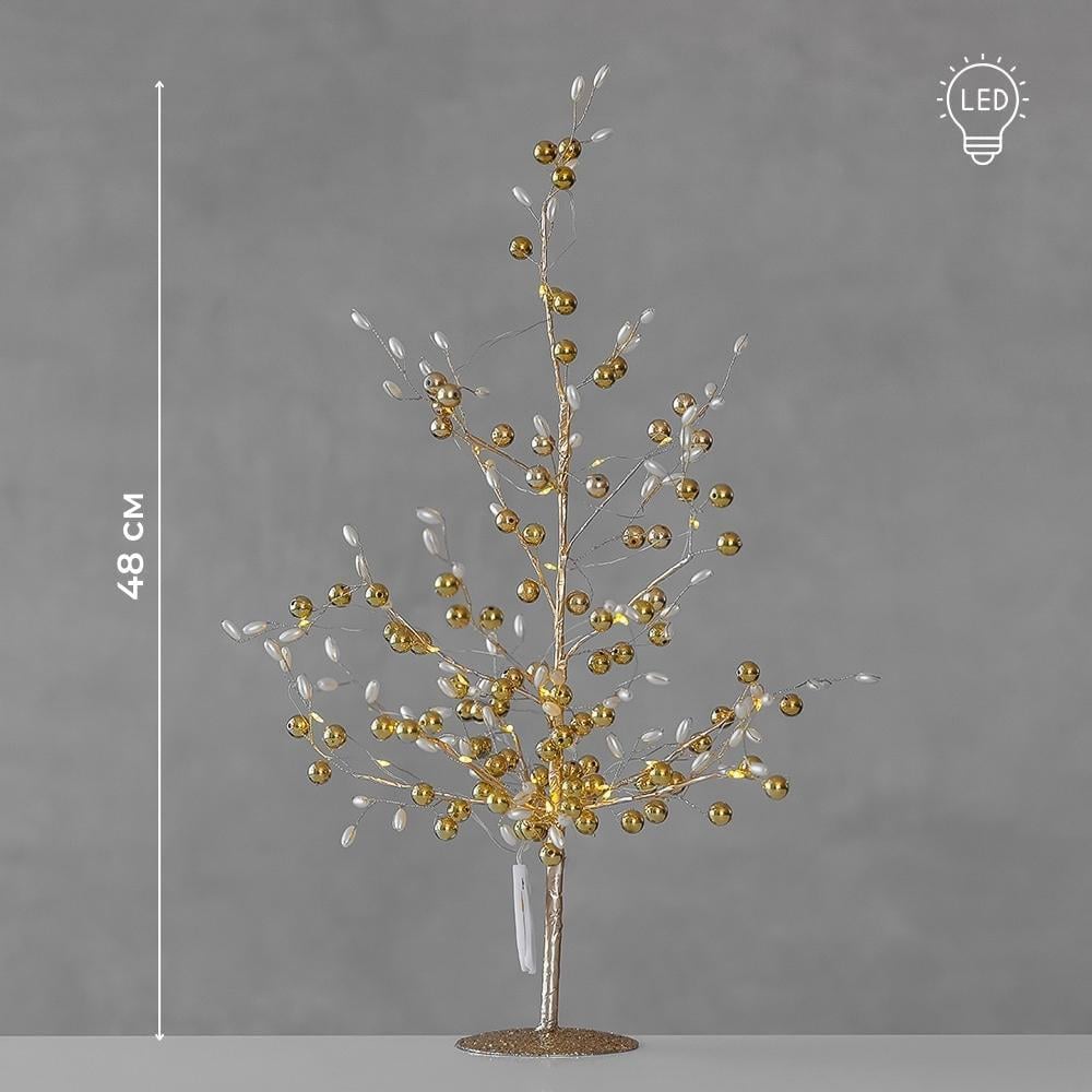 Дерево декоративное с подсветкой Сияние золота 48 см - фото 3