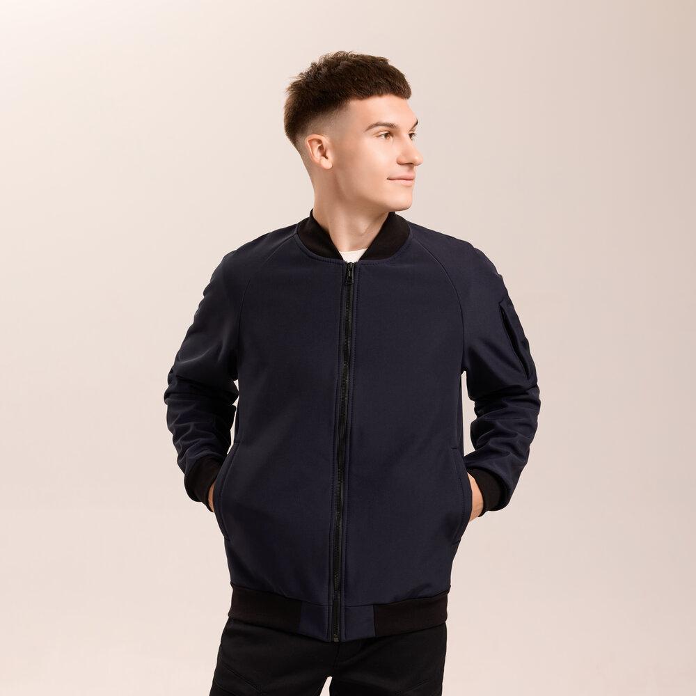 Бомбер мужской Pobedov Thunder soft shell L Синий (26492/1/3) - фото 4 Бомбер мужской Pobedov Thunder soft shell L Синий (26492/1/3) - фото 4