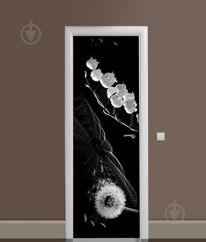 Наклейка на двері Zatarga "Кульбаба Конвалія" 650х2000 мм Наклейка на двері Zatarga "Кульбаба Конвалія" 650х2000 мм