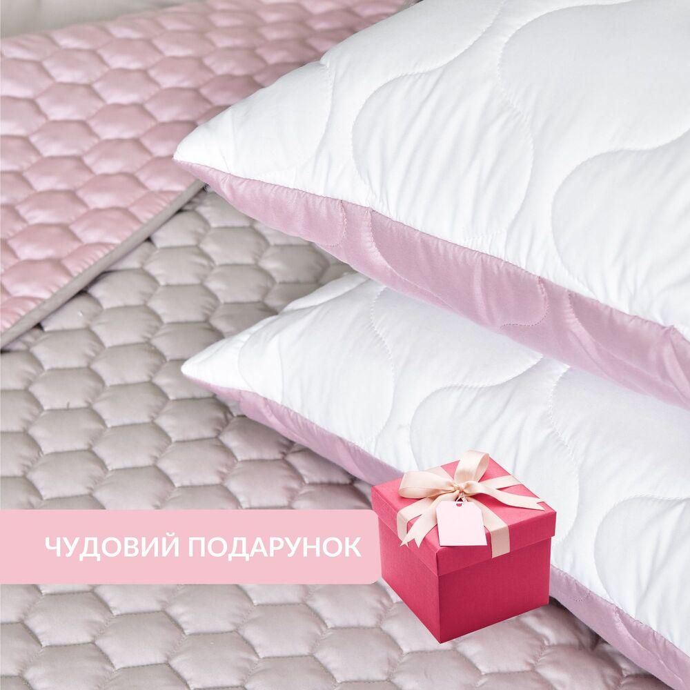 Подушка для сна IDEIA Soft двухсторонняя 50х70 см Пудровый (26102) - фото 9