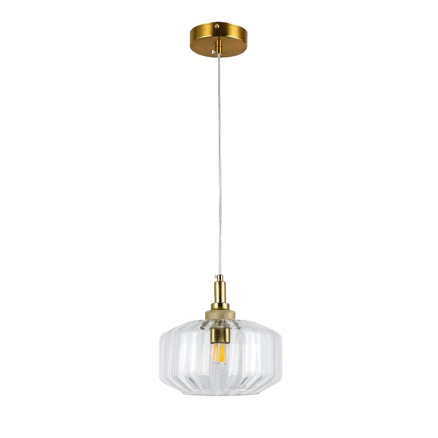 Светильник подвесной Levistella 800P3036-1 200х110 CL плафон прозрачный Бронза
