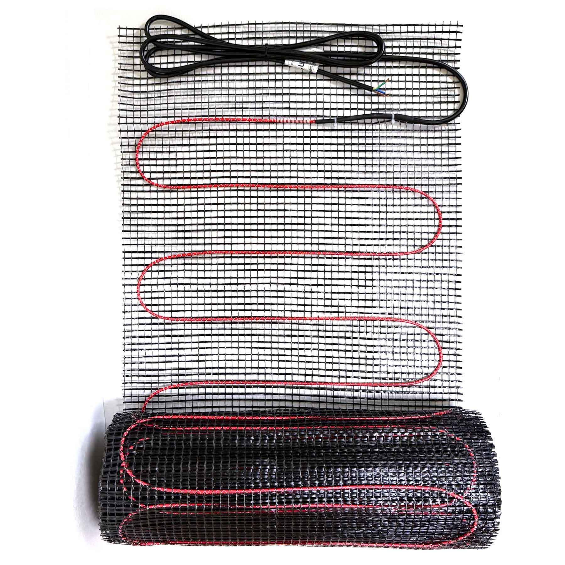 Теплый пол Grand Lane GL-mat 1 м2 180 Вт нагревательный мат glm1810k7 и WiFi Glass сенсорный программируемый терморегулятор Черный - фото 5